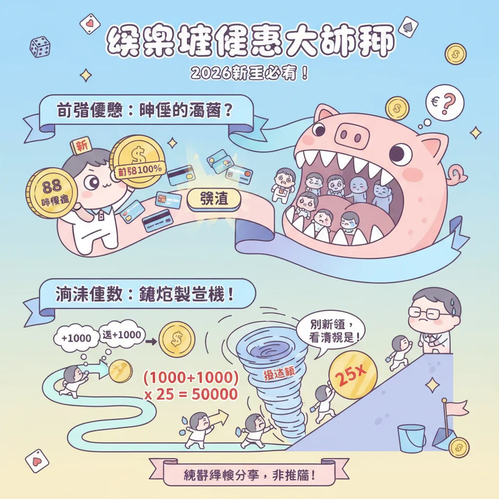 娛樂城優惠怎麼領？首儲與流水倍數陷阱全公開